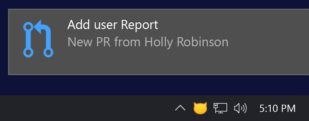 CatLight new PR notification