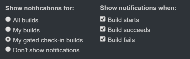 CatLight notification settings